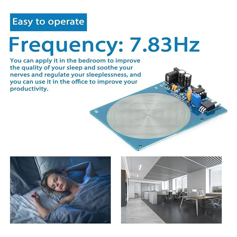 7.83Hz Schumann Waves Generator,Ultra-Low Frequency Pulse Audio Resonator USB Interface With Indicator Light On Off