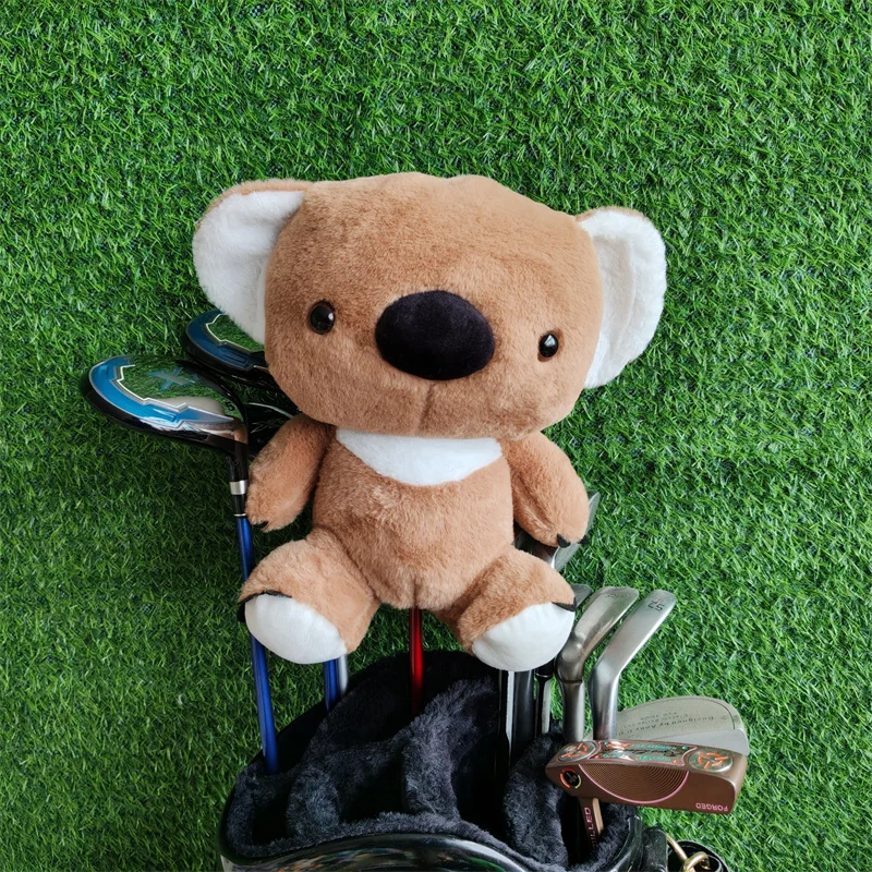 

Головной убор для водителя Golf Koala, плюшевый деревянный чехол для головы 460cc, большой запас, Прямая доставка