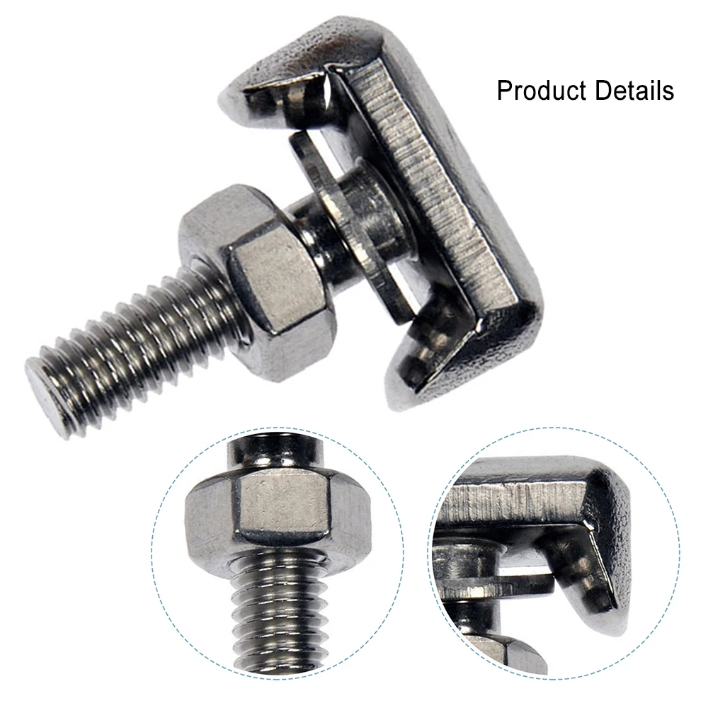 Cable Terminal Connector Auto T-Bolt Stainless Steel Battery Cable Connector Replacement Battery Connector Auto Part OE:19116852