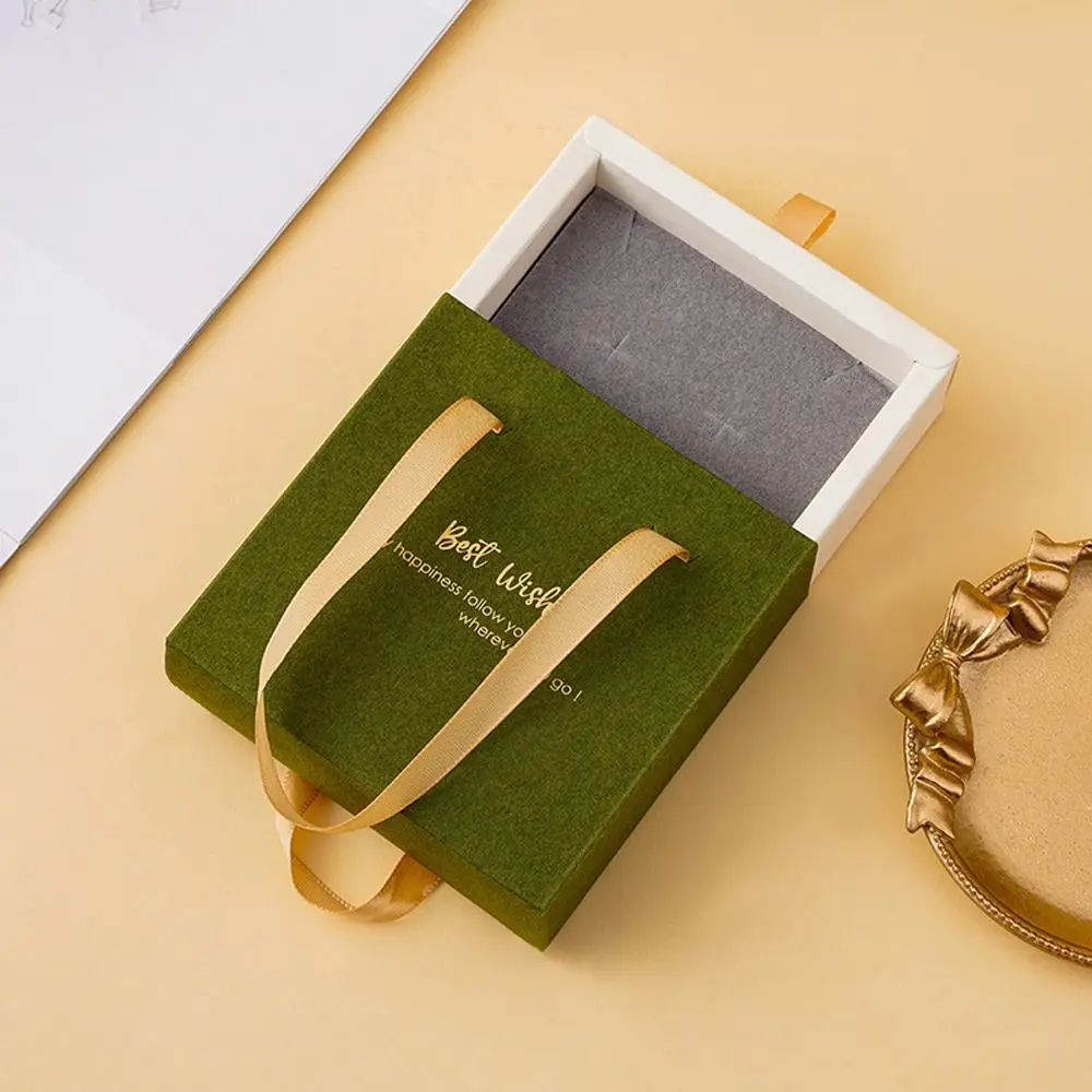 Box Wedding Jewelry Organizer Dust-proof Necklace Pendant Bracelet Storage Box Earrings Case Gift Packaging Drawer Jewelry Box