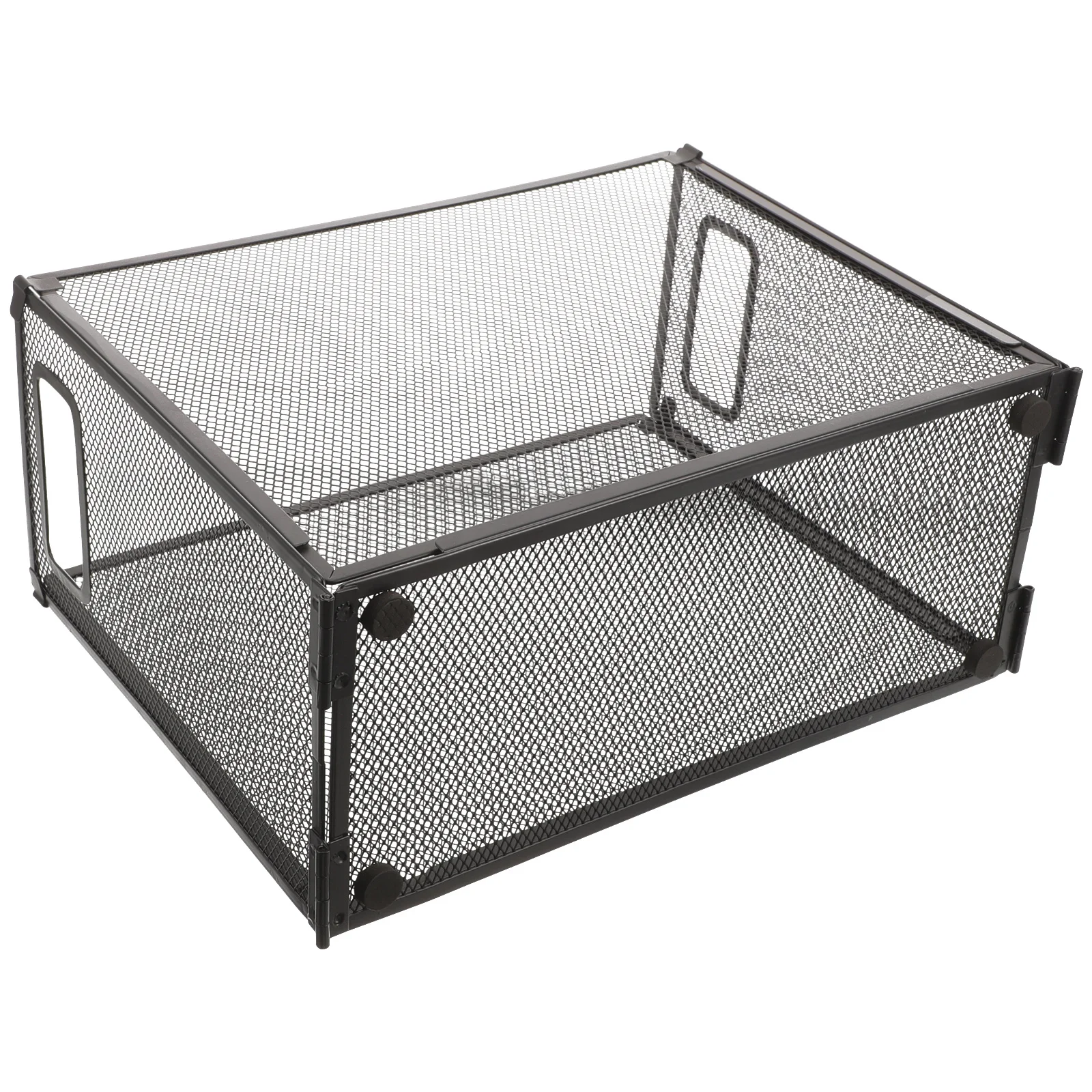 

Box Organizer Stainless Steel Desktop Storage For Documents Foldable File Holder Document Organizer Rack File Crate Book