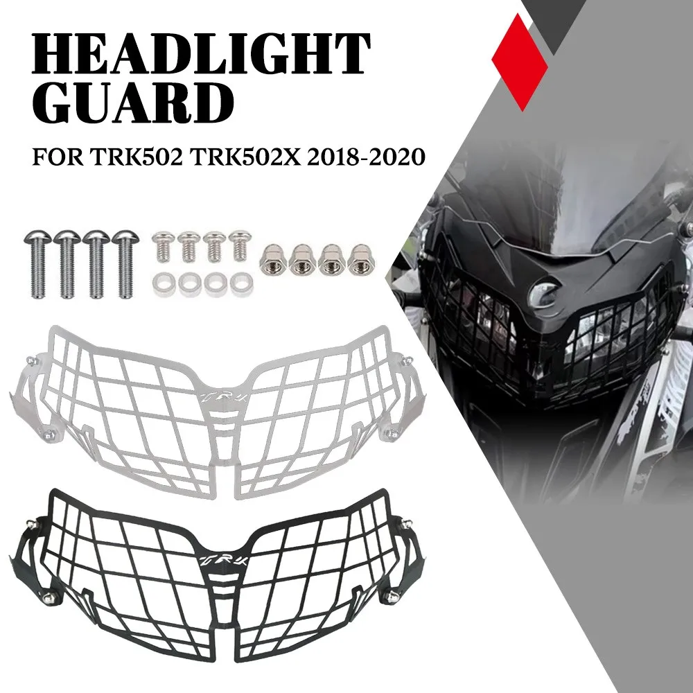 

Motorcycle Headlight Protector Grill Guard Front Lamp Lens Protective Cover For Bennlli TRK502 TRK502X 2018 2019 2020 2021-2023