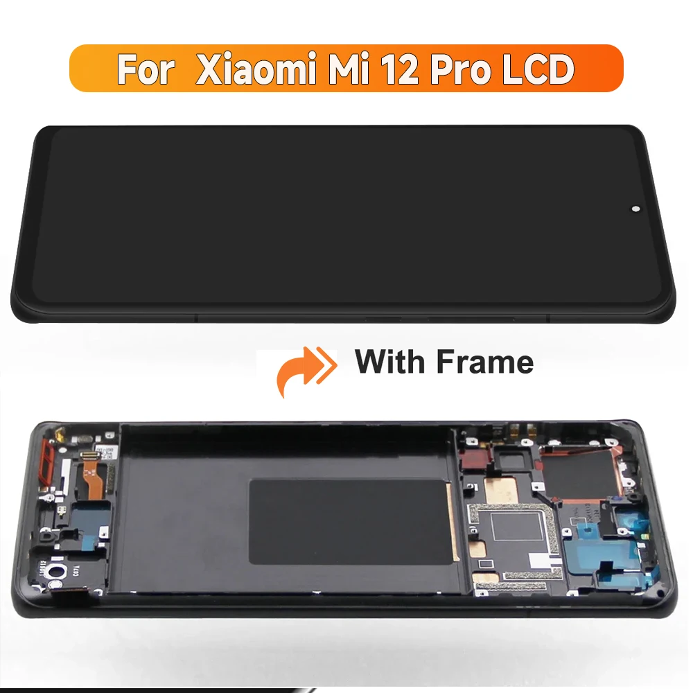 For Xiaomi 12 Pro 6.73\'\'For Mi 12 Pro 2201122C 2201122G LCD Display Touch Screen Digitizer Assembly Replacement