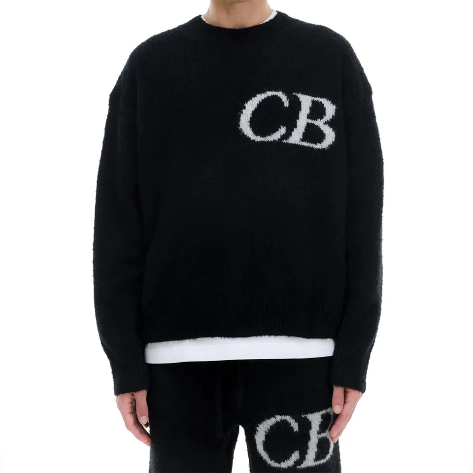 

Женский вязаный свитер оверсайз с графическим принтом Y2K, 2026, с круглым вырезом, свободного кроя, для повседневной носки