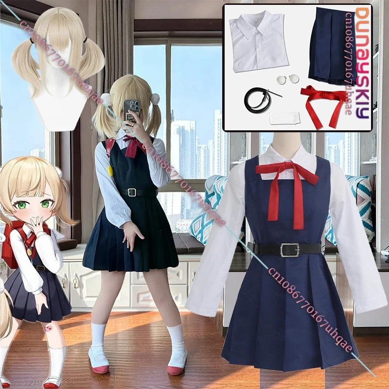 Shigure Ui Cosplay Costume Mitaka Asa Cos Clothing Wig JK Girl School Uniform Cute Kawaii Dress XS-XXXL Outfits For Anime Party