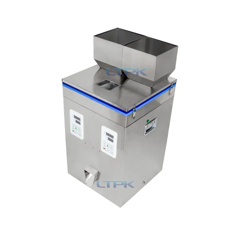 Automatic Two Heads Cheap Snack Food Spare Part Popcorn Peanut Flour Potato Chip Coffee Bean Flour Powder Packing
