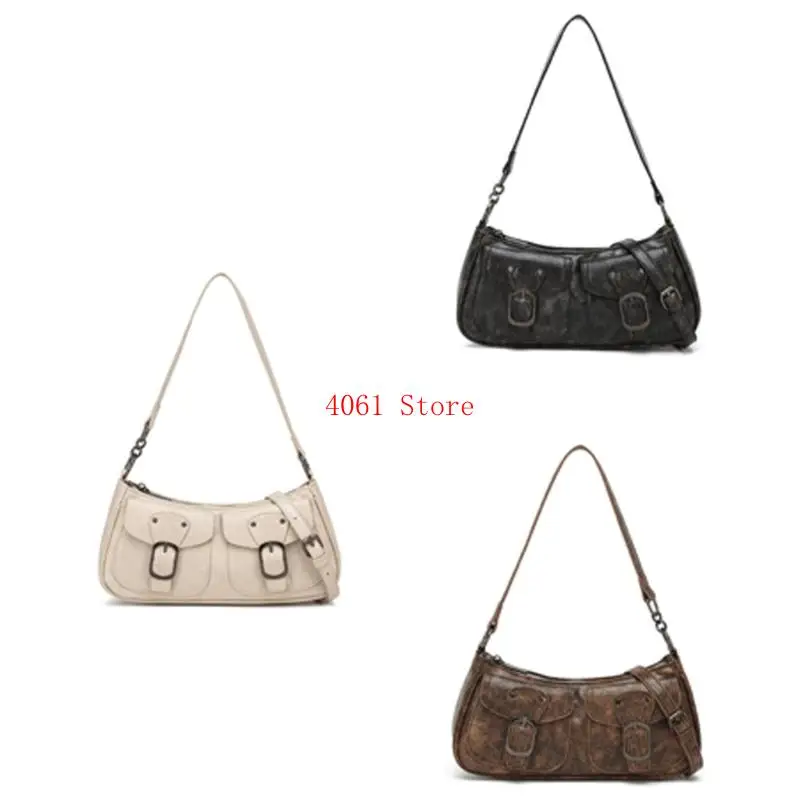 

Studded Handbag For Women Large Capacity Party Gothic Shoulder Bag