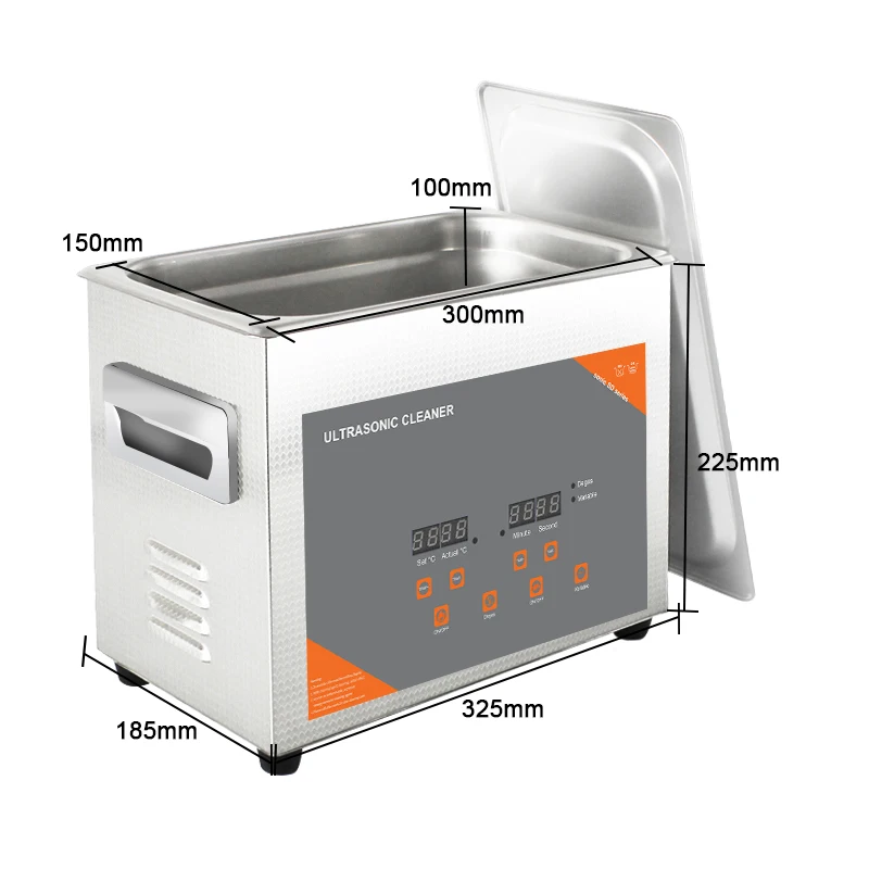 4L 180W Ultrasonic Cleaner With Heater Timer Wash Watches Glasses Makeup Brush Jewelry Ring Ultrasound Sonic 110/220V