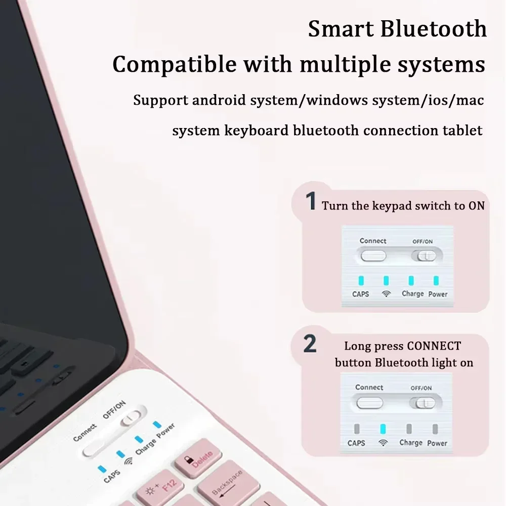 Case For Xiaomi Redmi Pad SE 11 Inch, Bluetooth Wireless keyboard cover Redmi Pad SE 11inch Accessories Magnetism image 6
