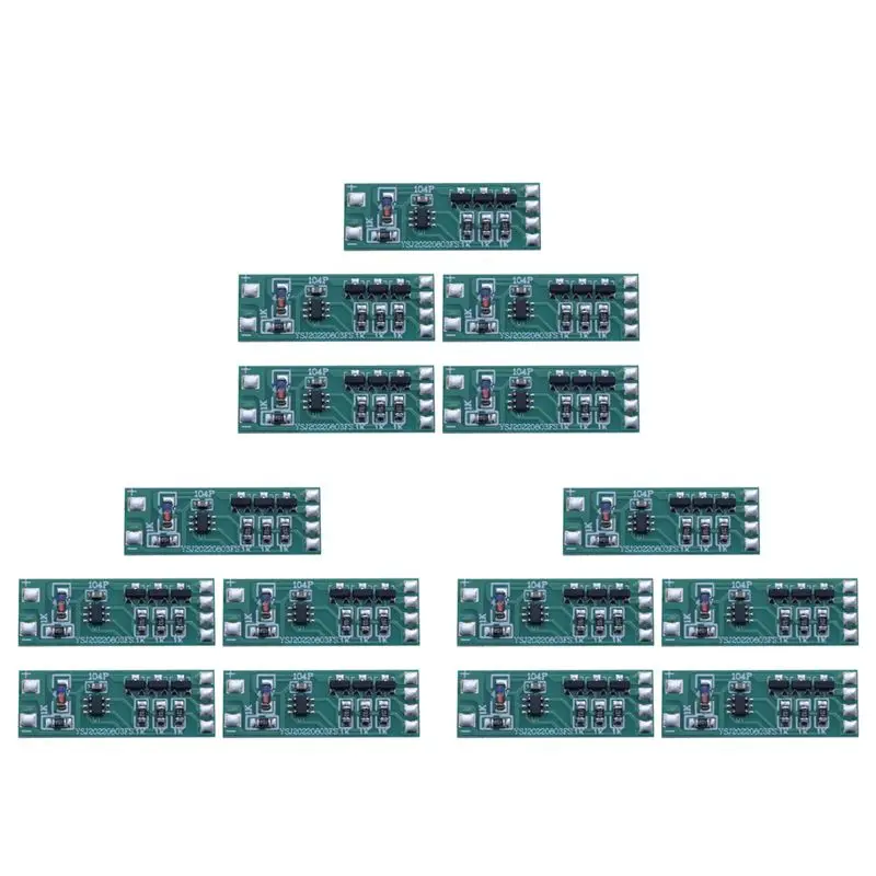 B62B-15Pcs 3-12V Flashing LED Light Module Red Blue Pair Flashing For Car Model Bicycle Electric Vehicle Safety Light