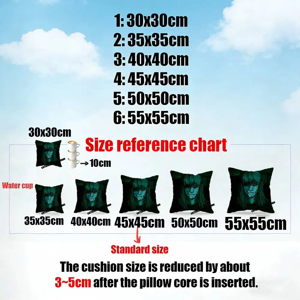 For S-Sally F-Face Sal Fisher Throw Pillow Case 45cm 30cm 50cm Sofa Custom Square Pillowcase Cushion Cover
