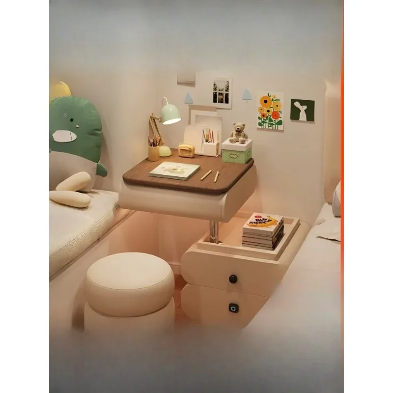 

Cream wind rotatable desk dresser two-in-one corner