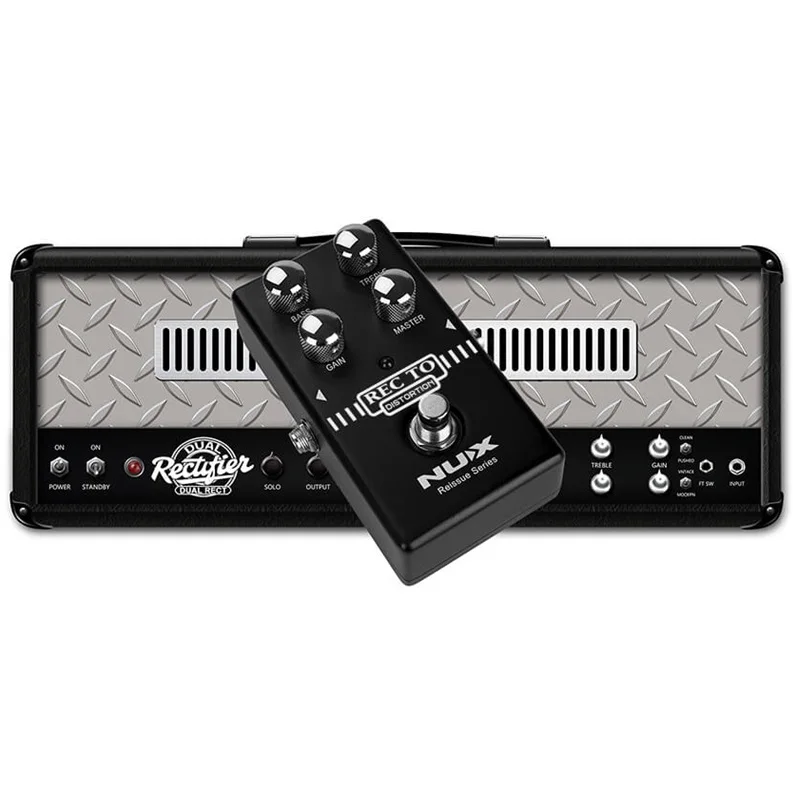 NUX REC TO Distortion - Heavy Metal & Hard Rock Guitar Pedal with Bass/Treble Controls