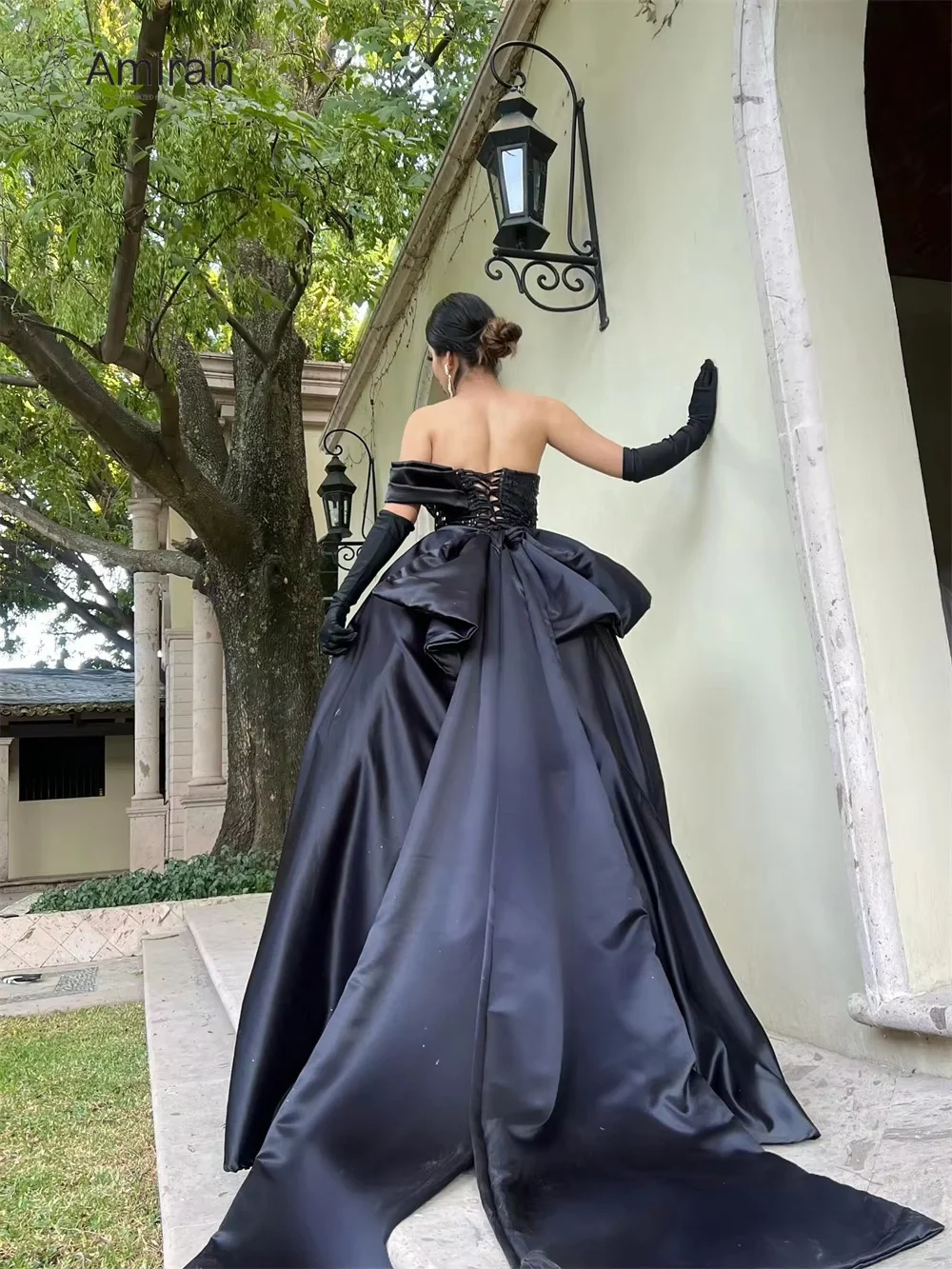 Abiti da sera su misura Amirah per occasioni speciali Abito da sposa Coda di pesce che lava il pavimento Abiti da ballo eleganti Festa 2025