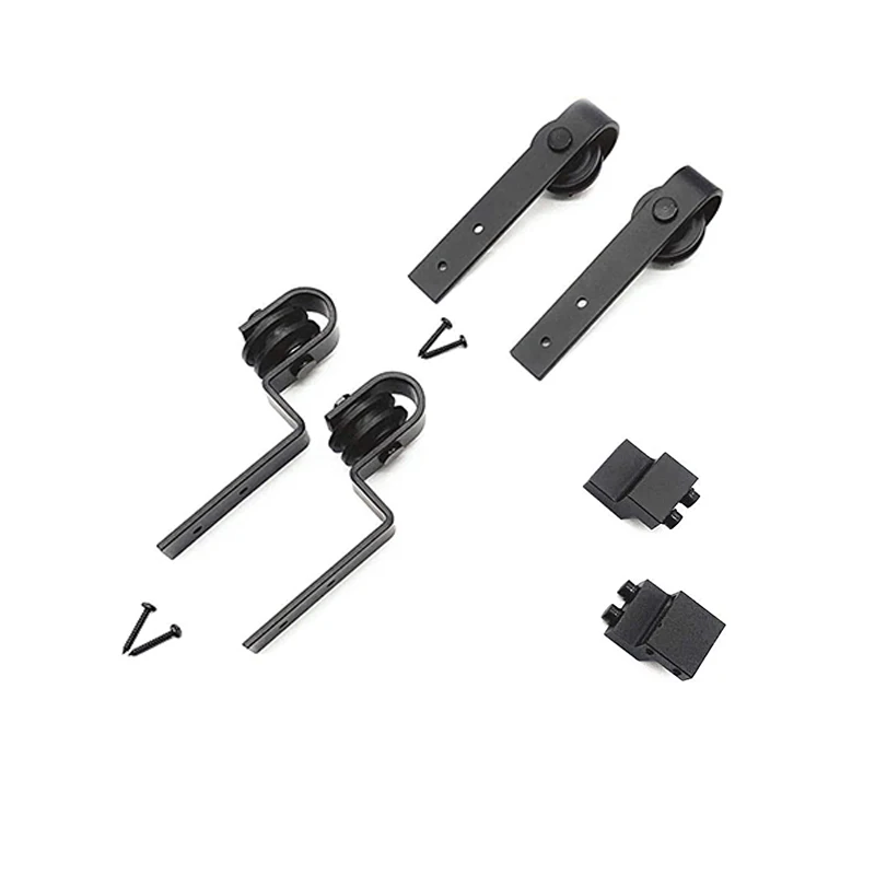Lwzh-hardware de Porta Deslizante Rolos para Bypass Cabides Suavemente Trilha Silenciosa Não Incluída