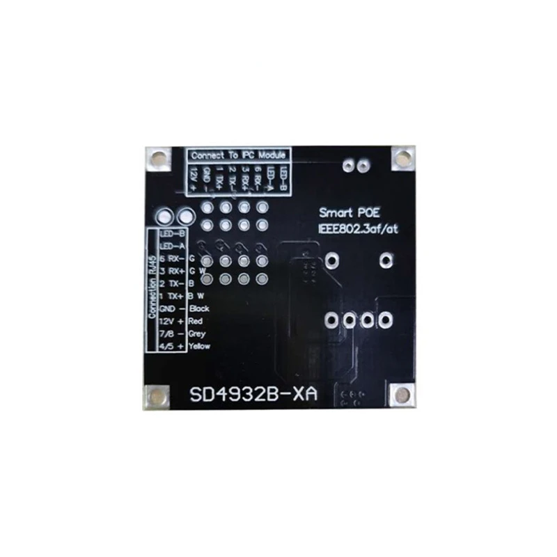 PoE Module Board for Security CCTV Network IP Cameras Power Over Ethernet 12V 1.5A