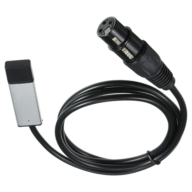 

USB To DMX Interface Adapter Cable For Stage Disco Moving Head Light Computer PC DMX512 Controller Signal Conversio