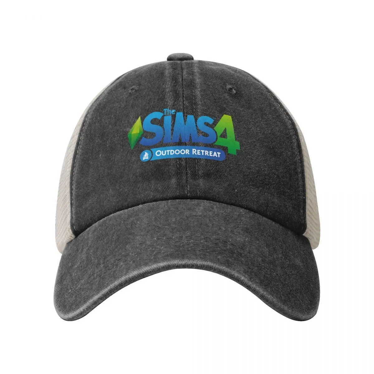 Sims 4 Business Simulation Game Boné de beisebol, Malha Snapback Hat, Ajustável Sports Trucker Caps, Algodão