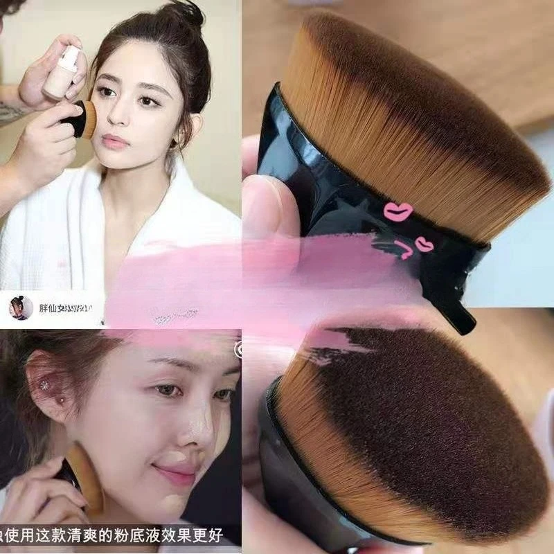 Magiczny Pędzel do Makijażu Pędzel do Pudru i Różu Profesjonalny Pędzel do Podkładu Miękki i Bezśladowy Pędzel do Makijażu Narzędzie Kosmetyczne
