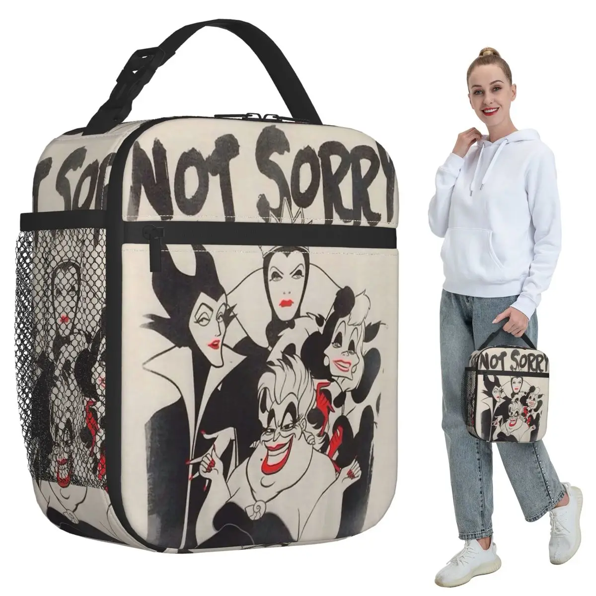 

Villains Bad Witches Club Group Insulated Lunch Bag for Kids School Cooler Thermal Food Box Tote Portable Lunch Boxes Container