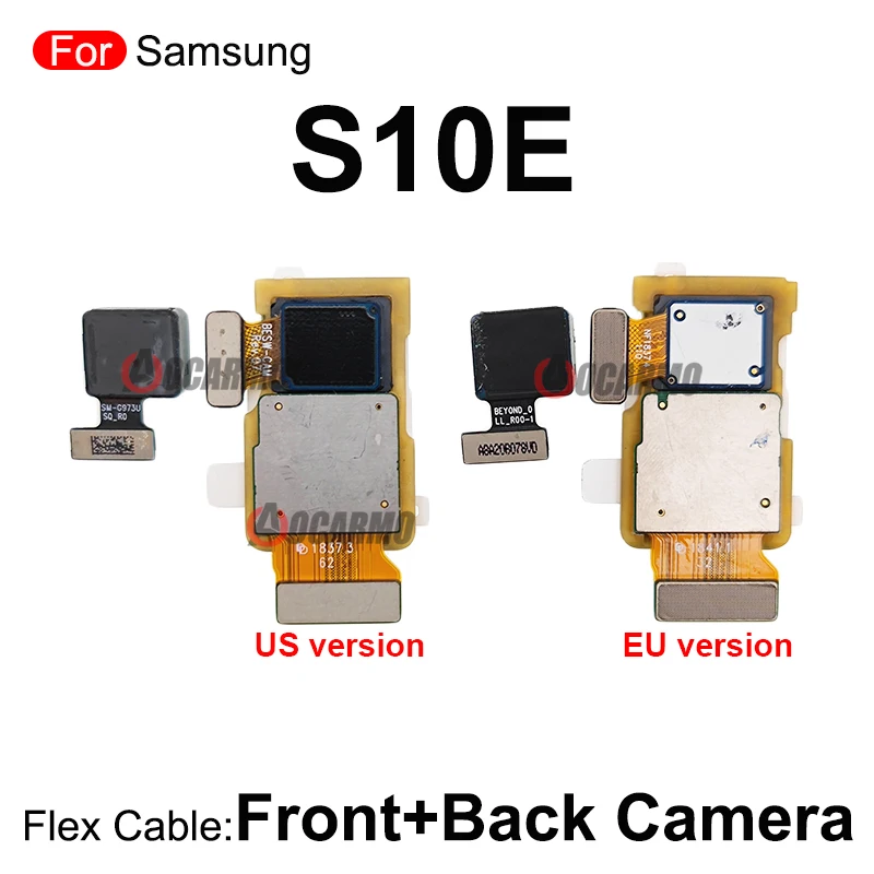 Replacement Parts For Samsung Galaxy S10E Front Facing + Rear Back Main Camera With Flex Cable