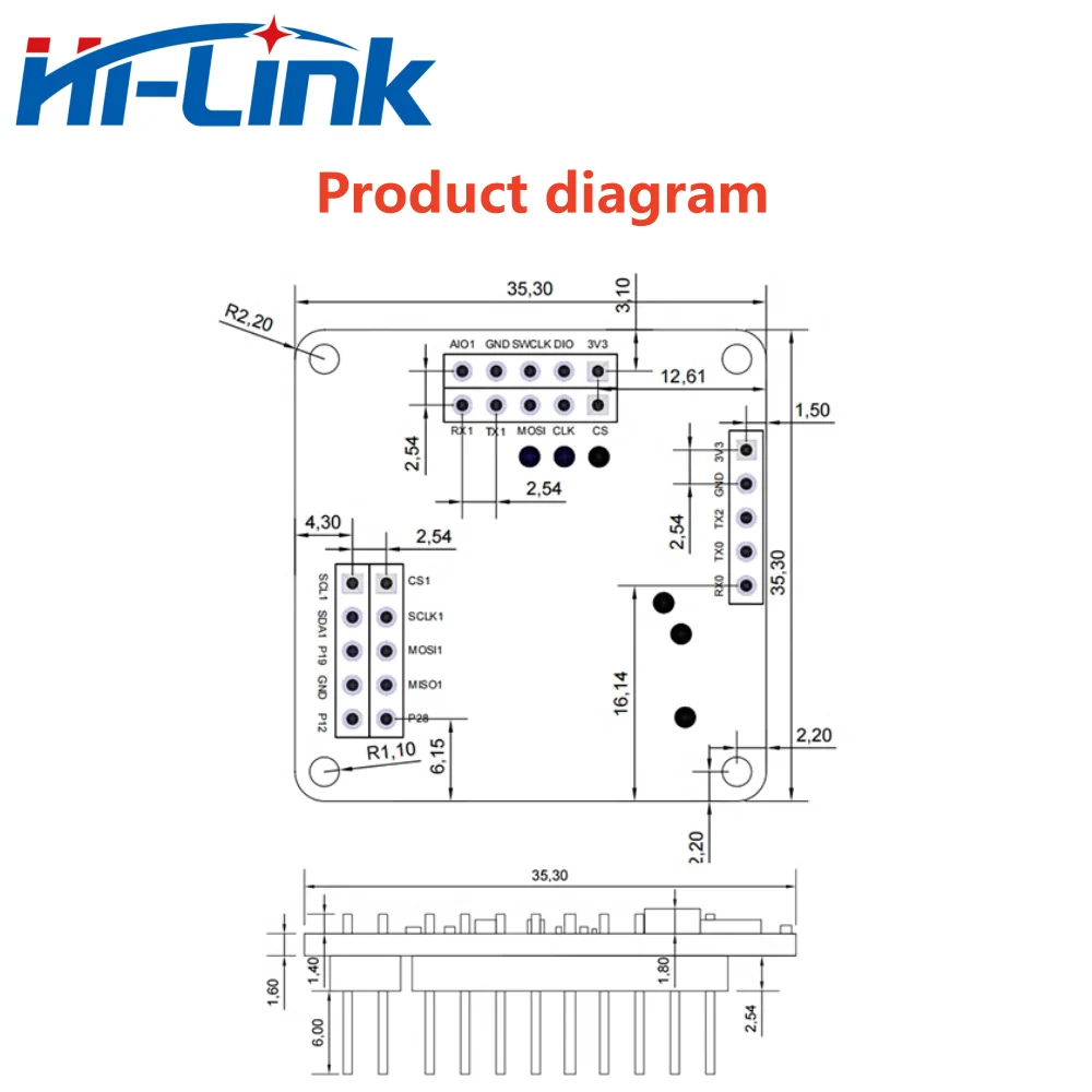 Hilink 79 г миллиметровый датчик обнаружения уровня жидкости
