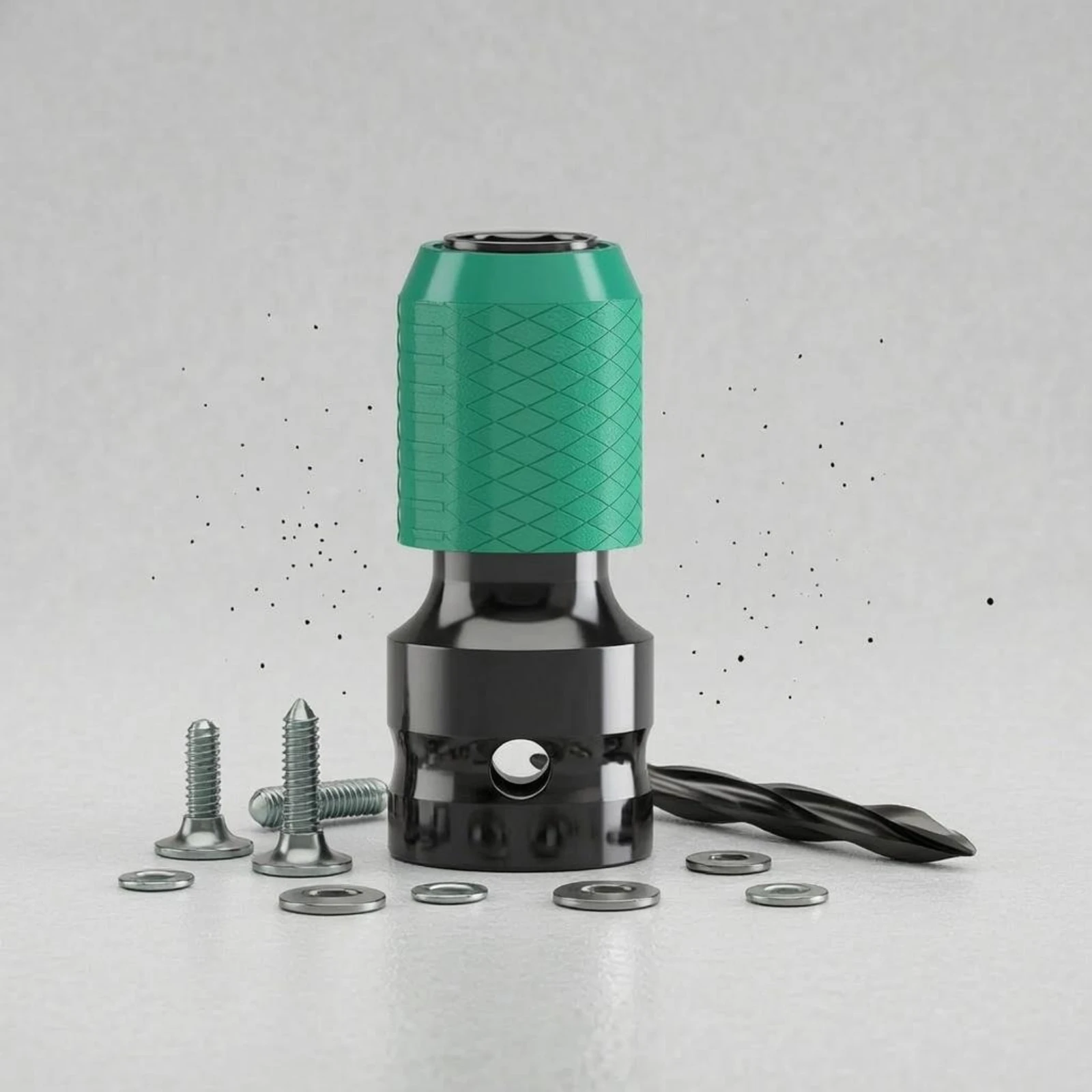 Telescopic Adapter Head Knurled Hex to Square Socket Adapter Tool Accessory High Force Long-Lasting