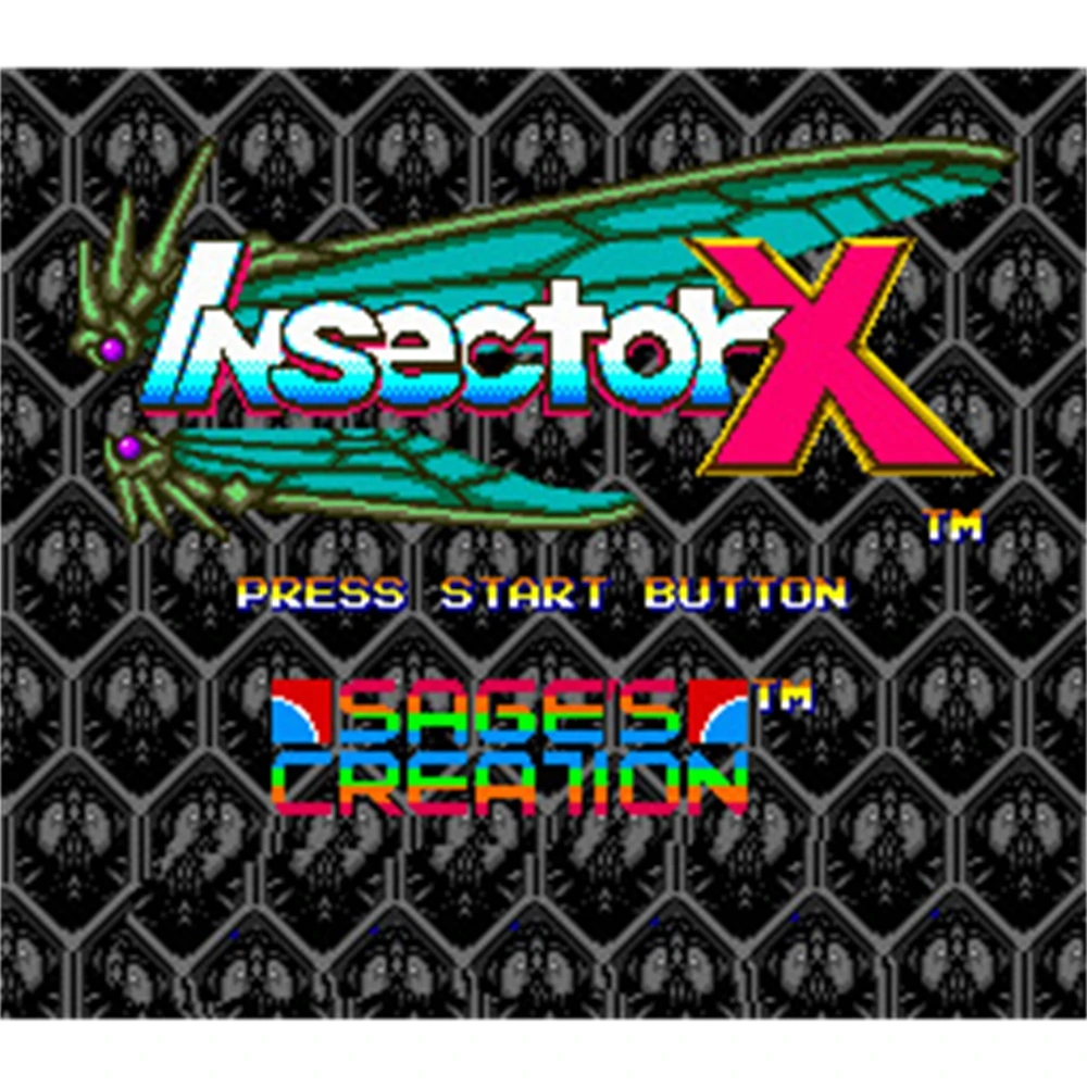 Insector X 16Bit MD Game Card For Sega Mega Drive For Genesis System