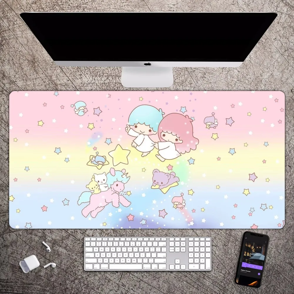 MINISO Little Twin Stars Mousepad Large Gaming Compute Gamer PC Keyboard Mouse Mat