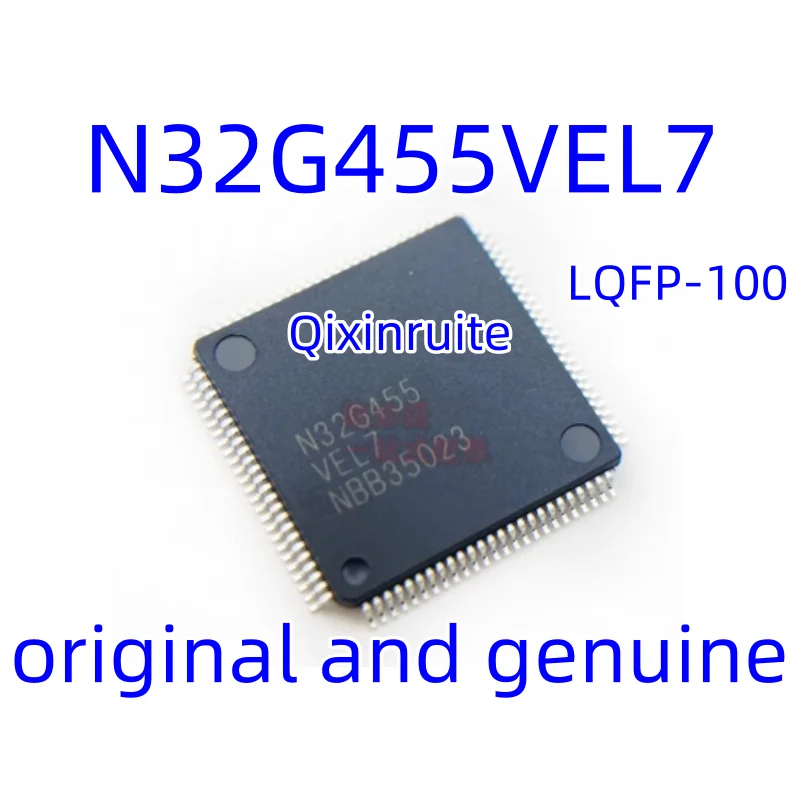 Qixinruite  Brand new original N32G455VEL7 LQFP-100(14x14) microcontroller (MCU/MPU/SOC) integrated circuit chip IC
