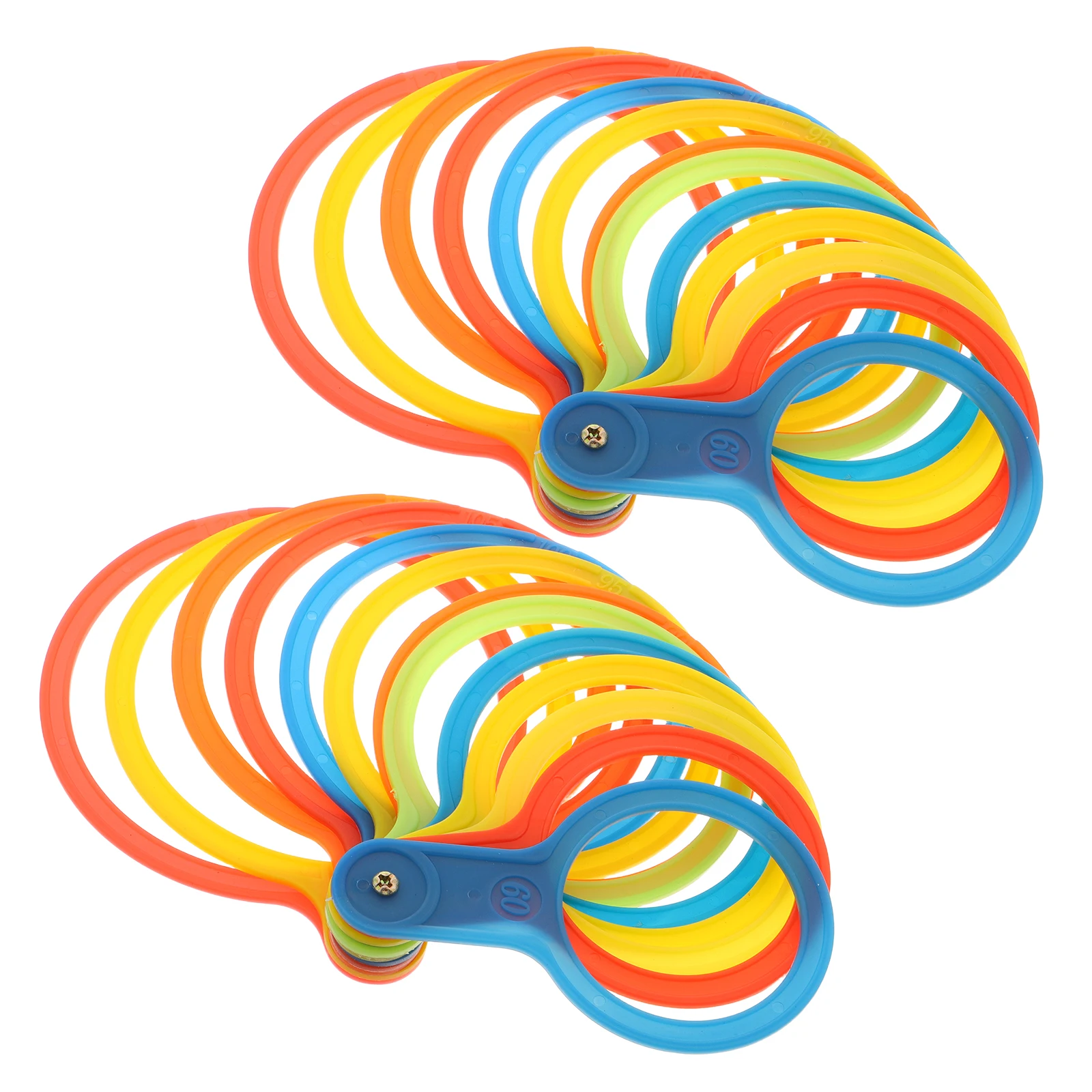 

2pcs Fruit Grading Circle Diameter Measuring Tool Tangerine Gauge Plastic Classification Circles Gauges Precision Measurement
