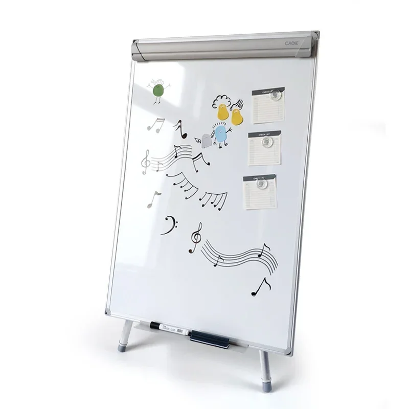 triangular bracket tempered glass vertical mobile whiteboard teaching office training children's magnetic whiteboard