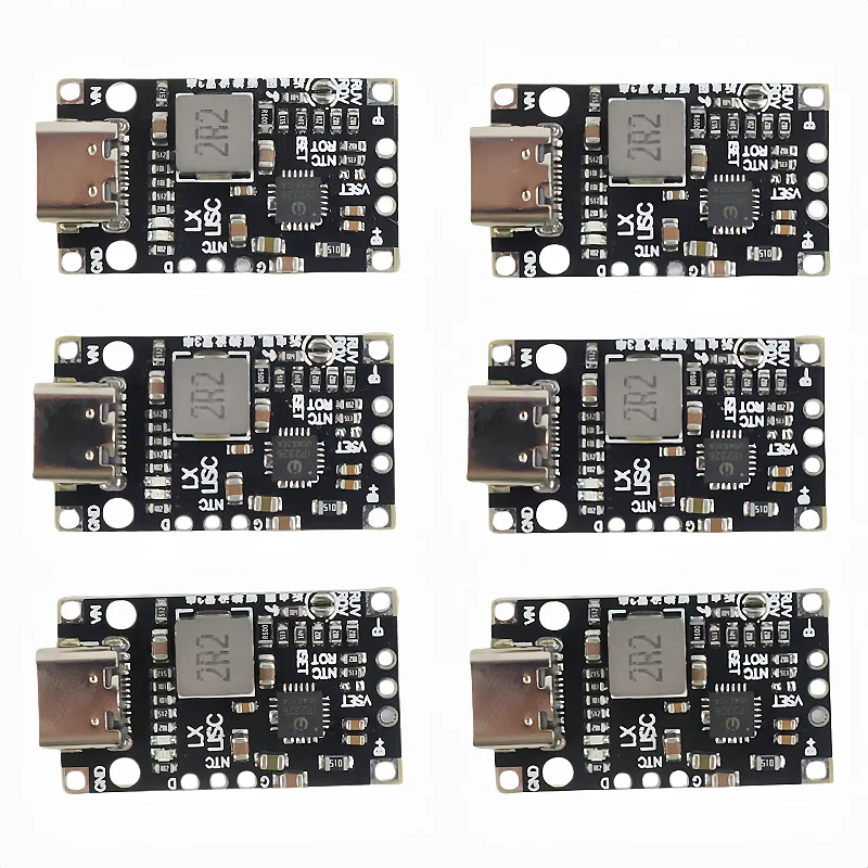 Type-C USB 2-3S BMS 15W 8.4V 12.6V 1.5A Lithium Battery Charging Boost Module With Balanced Support Fast Charge With Indicator