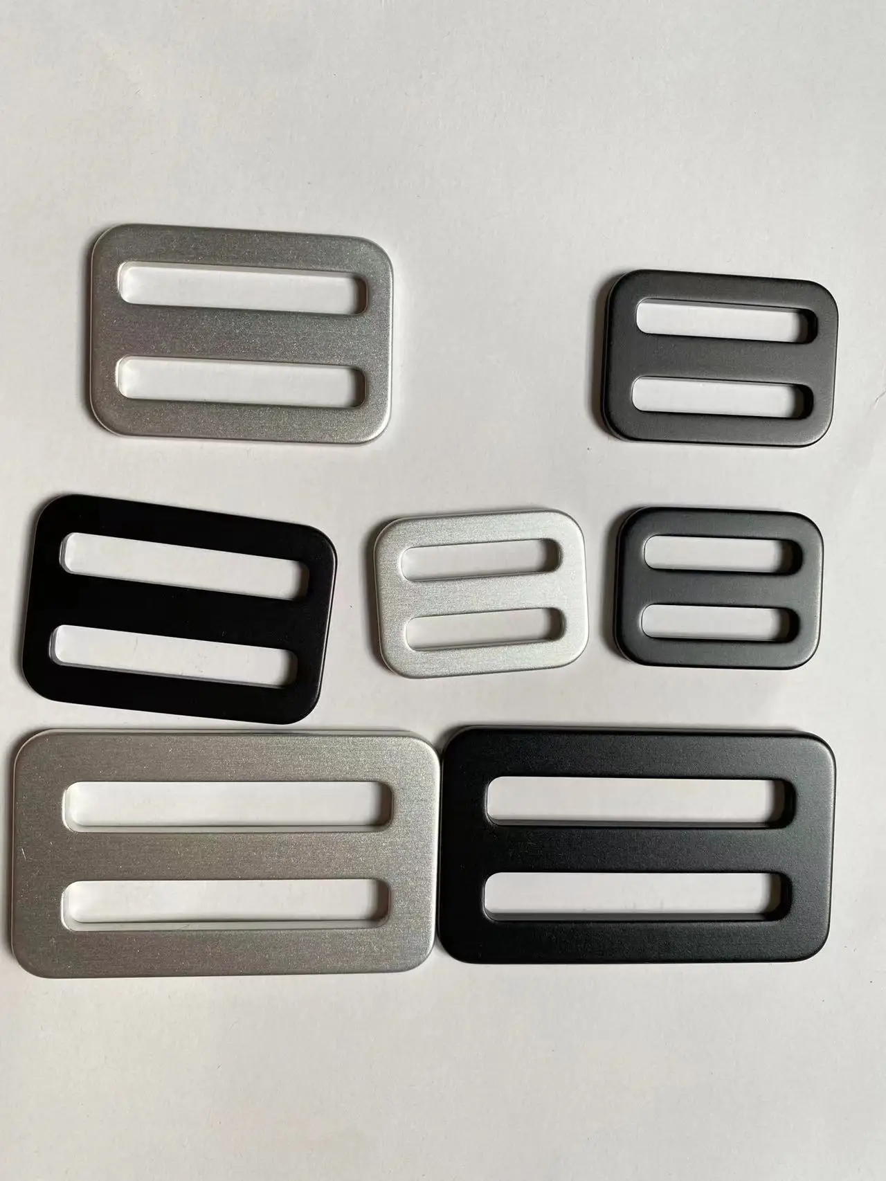 Aluminum Alloy Metal Tri Glide Slider Strap Release Buttons Adjusters Webbing Buckle Bag Belt Crafts 25/31/38/45/52mm 1Pcs