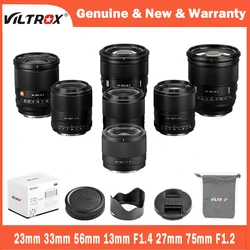 VILTROX 23mm 33mm 56mm 13mm F1.4 27mm 75mm F1.2 APS-C Camera Lens For Sony E Fujifilm X  Nikon Z Mount Lens Auto Focus