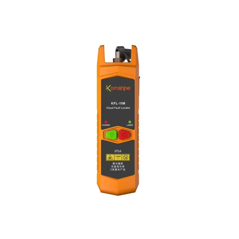 KomShine KFL-11M Handheld Visual Fault Locator Optical Fiber Laser FTTH 10/20/30MW Fiber Optic Laser Tester Free Shipping