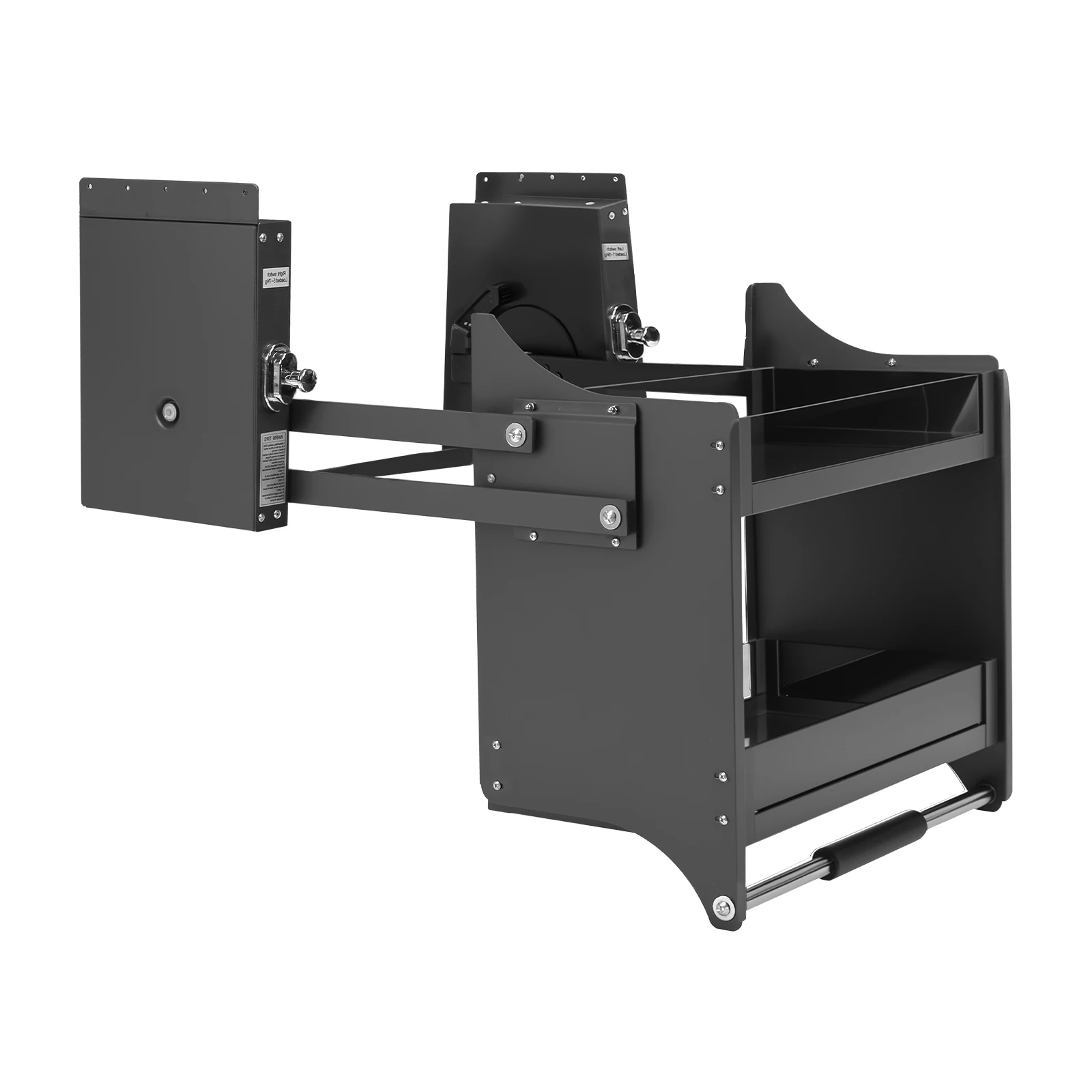 

Двухуровневый эффективный кухонный органайзер из алюминиевого сплава, 22,2 дюйма, выдвижная полка для шкафа, большое пространство для хранения, 15 кг