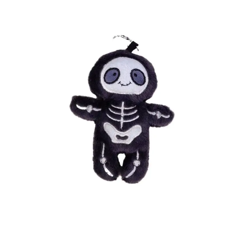 هالوين مضحك الجمجمة المومياء ألعاب من نسيج مخملي الإبداعية محشوة دمية حقيبة سلسلة مفاتيح قلادة مفتاح ديكور معلق متعة هدايا العيد