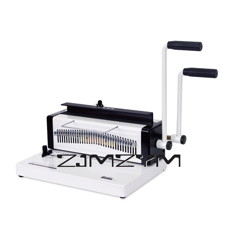 Manual Spiral Wire Binding Machine 34 Punching Hole Square 4*4mm Photo Album A4 Paper Binder Puncher Machine