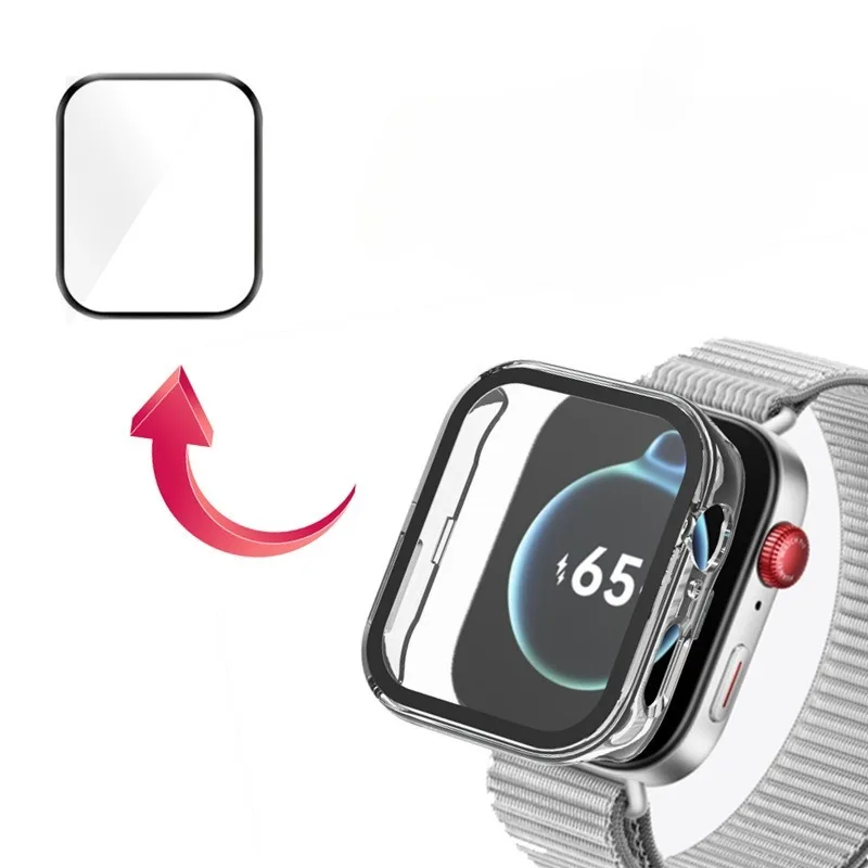 Funda de vidrio templado Scrub para Huawei Watch Fit 3, correa de reloj inteligente, cubierta protectora, parachoques, Protector de pantalla, marco de carcasa