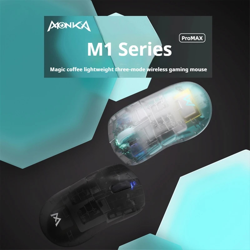 MOBAP M1 Wireless Gaming Mouse Thri Mode Long Endurance PAW3395 Lightweight Computer Peripherals Gaming Specific Ergonomics Pubg