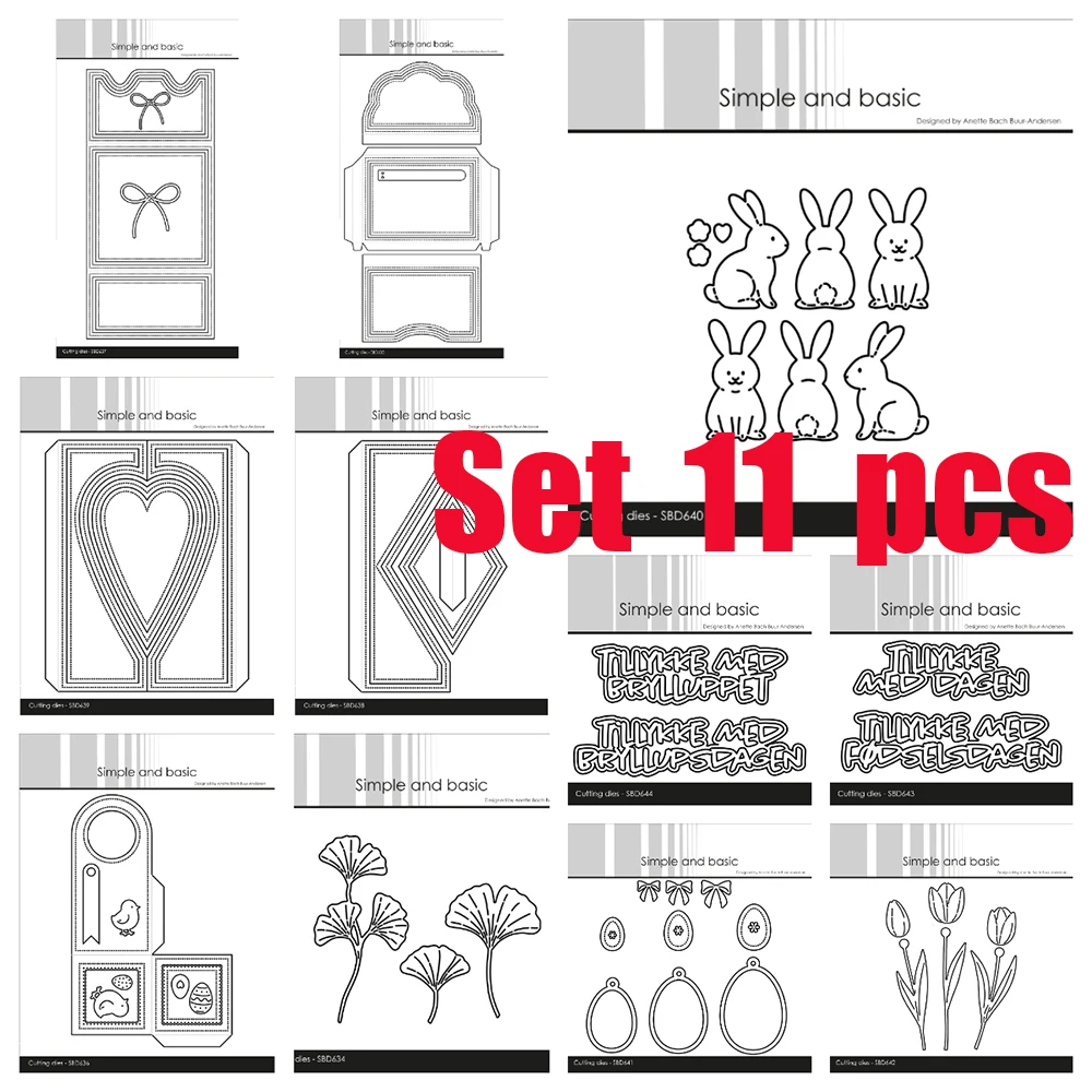 February 2026 New Simple and Basic Easter Eggs Bunny Metal Cutting Dies for DIY Scrapbooking Handmade Photo Album Diary Calendar