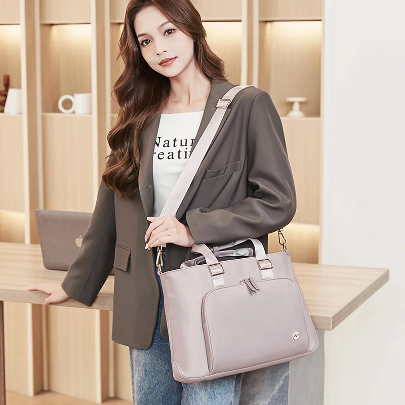 Simple Women Computer Bag 15 16inch  Lightweight One-shoulder Briefcase Laptop Bag for Macbook Air Pro Xiaomi Lenovo Case Sleeve