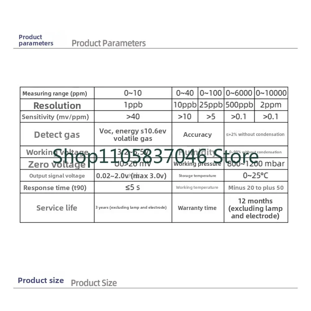 Olfactory Sensor Volatile Organic Gas Sensor Industrial Environment Benzene TVOC Detection