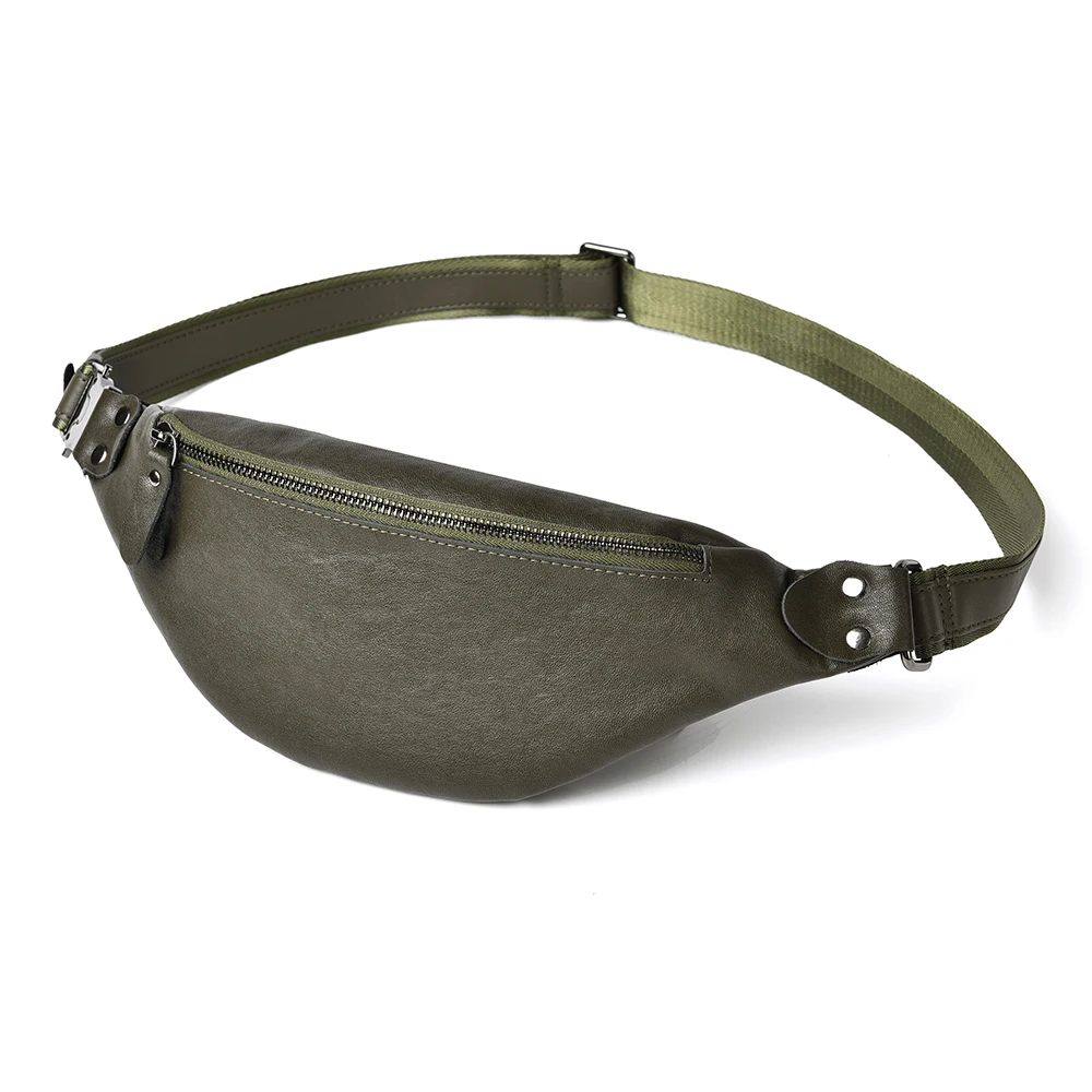 

Fashion Men Genuine Leather Waist Packs Top Crazy Horse Organizer Travel Waist Pack Multi Functional Waist Belt Mobile Phone Bag