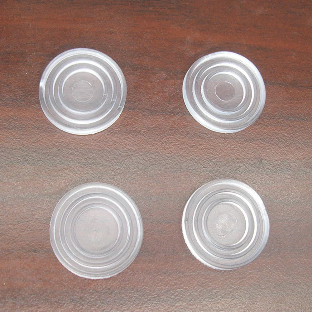 50pcs Soft Small Clear Round Glass Table Top Bumpers Hardware Anti Slip Home