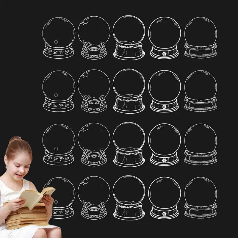 الإشارات المرجعية المجففة الشفافة ، مجموعة الإشارات المرجعية التي تصنعها بنفسك مع الزهور ، أدوات مكتبية لمحبي القراءة ، الأيدي ، 20.