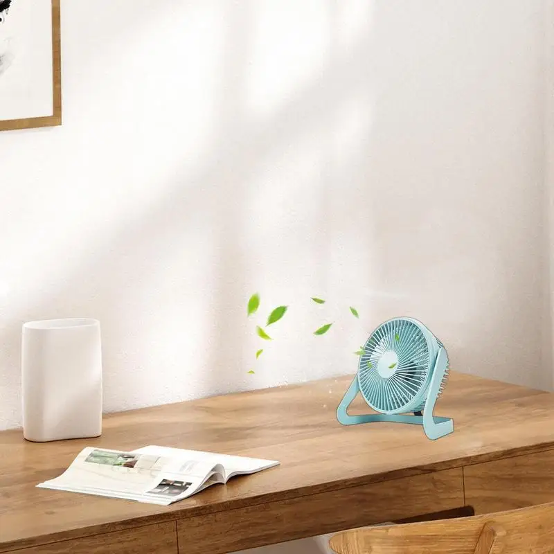 Small Personal USB Desk Fan Portable Desktop Table Cooling Fan Strong Wind Quiet For Home Office