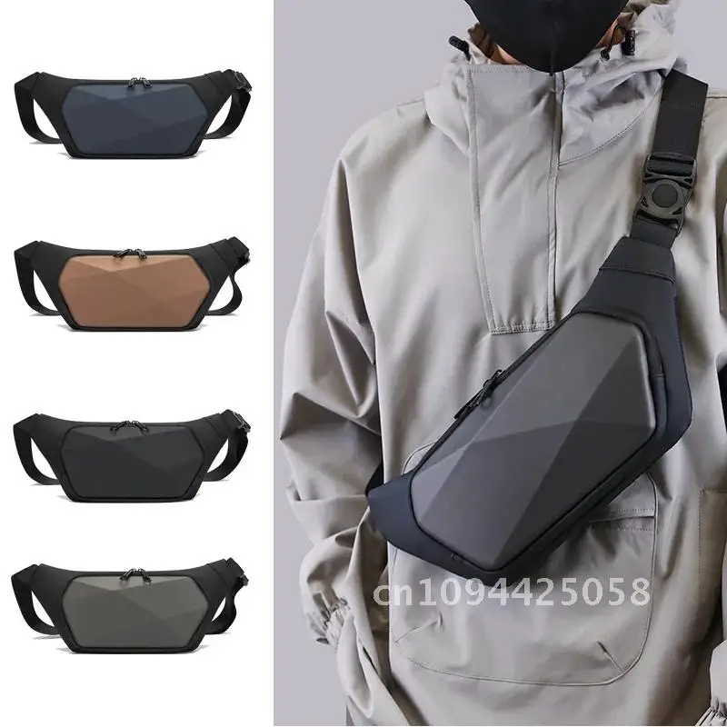 

Waterproof Chest Bag for Men, Hard Shell Crossbody Bag with bags bolsas bag waist Commuter for Small Strap backpack Shoulder men