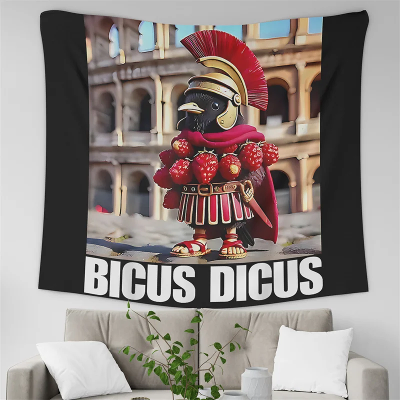 Gaslight Gatekeep Girlboss Brri Brri Bicus Dicus Bombicus Tapestry Wall Hanging Art for Bedroom Living Room Decor College